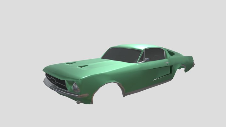 Bullitt, Steve McQueen’s 68 Fastback Mustang 3D Model