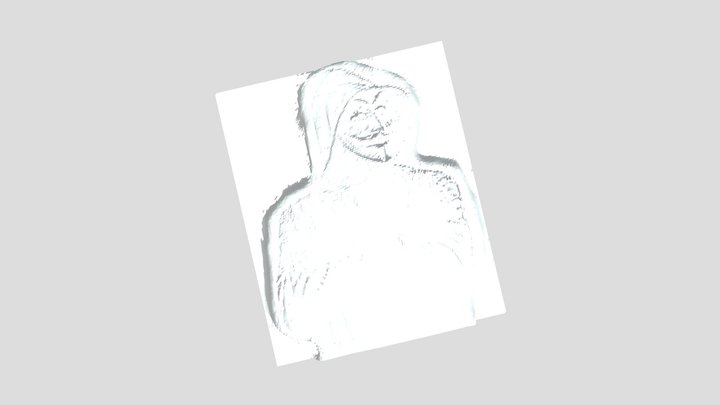 Hacker image drawing 3D Model