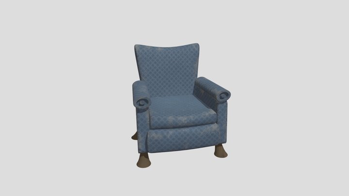 The chair from neighbors from hell game 3D Model