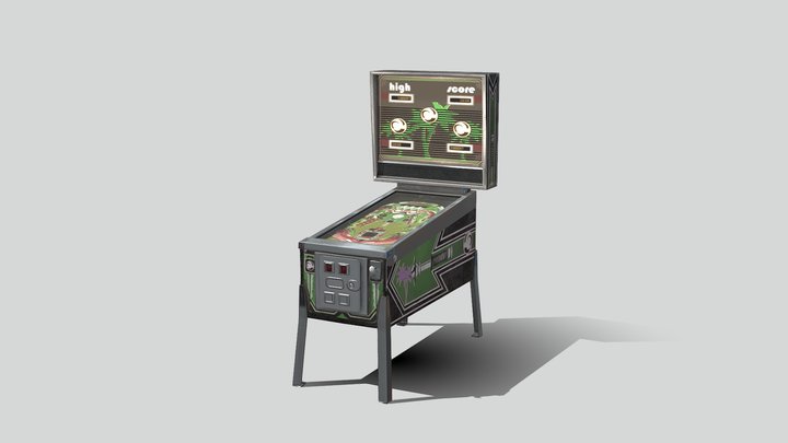 Arcade Pinball 01 - Pinball Lounge 3D Model