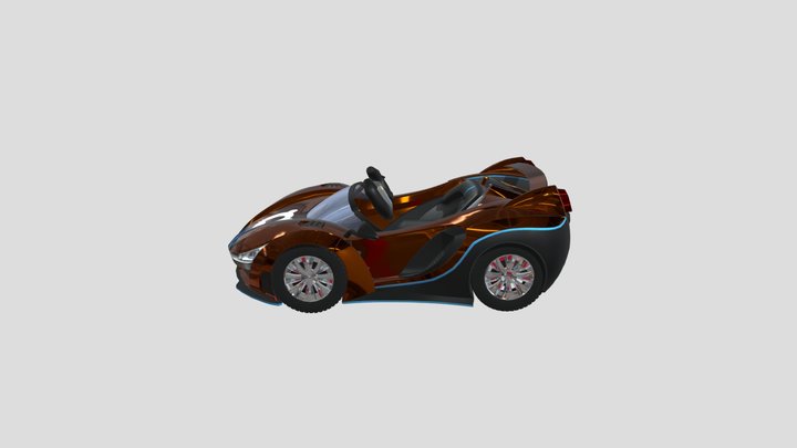 The Otter Racing Car 3D Model