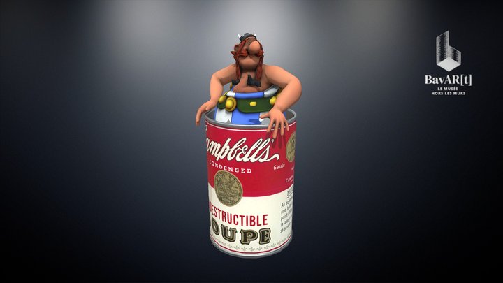 Obélix and Warhol // L'art revisité! 3D Model