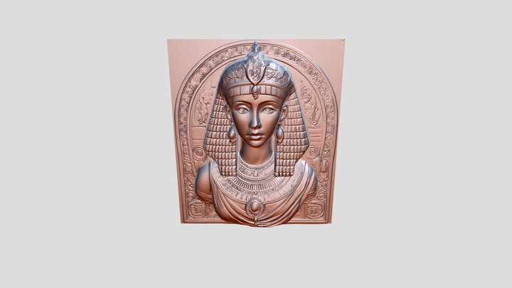 A Relief of Cleopatra 3D Model