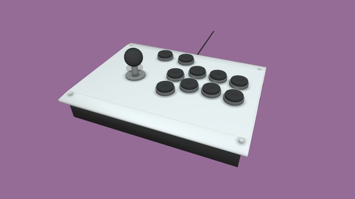 Arcade Stick 3D Model