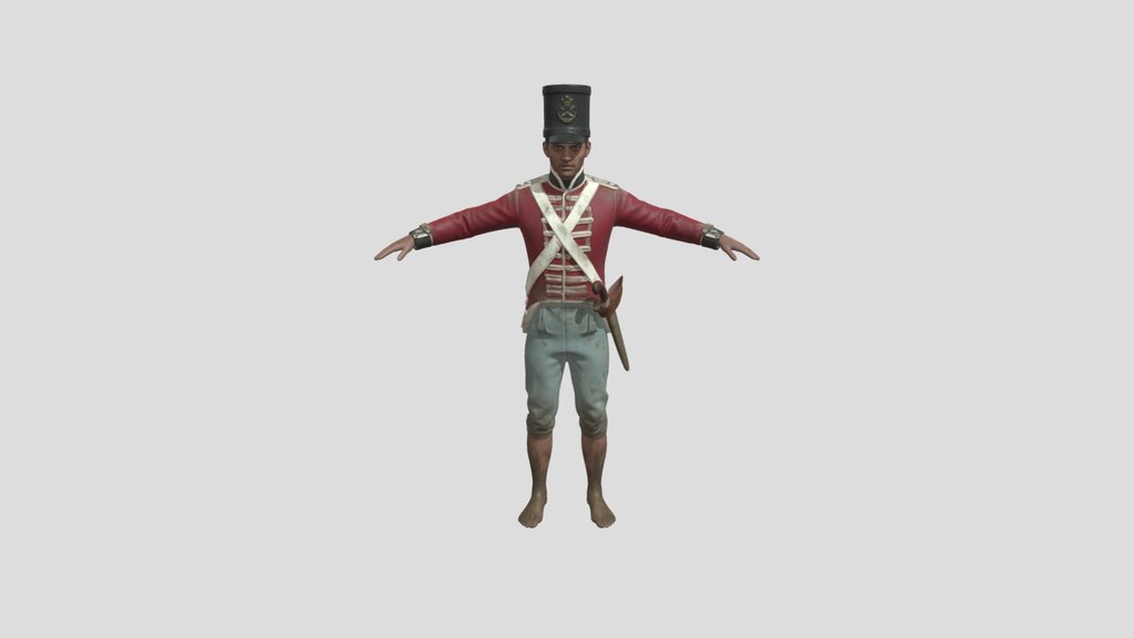 Malay Soldier, 1st Ceylon Regiment (Circa 1803)
