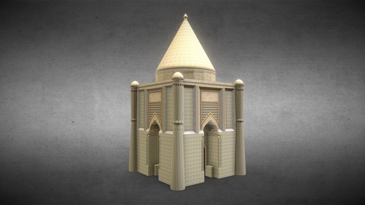 The mausoleum of Aisha Bibi 3D Model