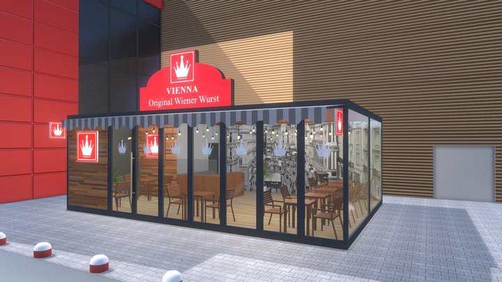 Graphis - Randare restaurant si terasă 3D Model