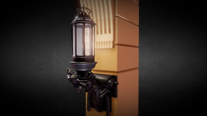 Hotel Adlon Main Entrance Lantern 3D Model