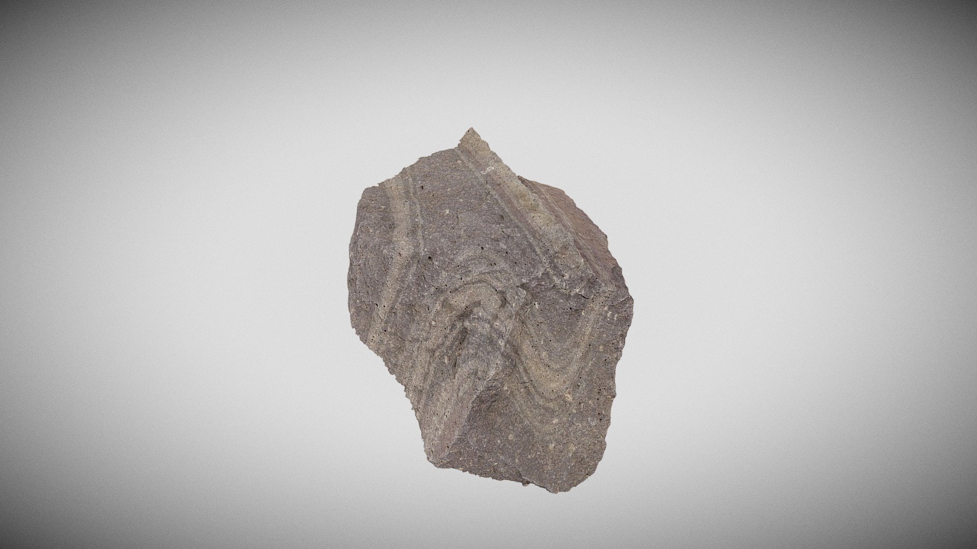 Flow-fold pair in rhyolite tuff, Idaho