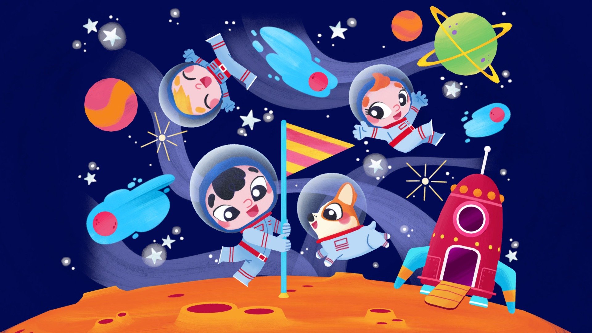 Little Spacekids' Adventure - 3D model by Lorenzo Penco (@Eksmanen ...