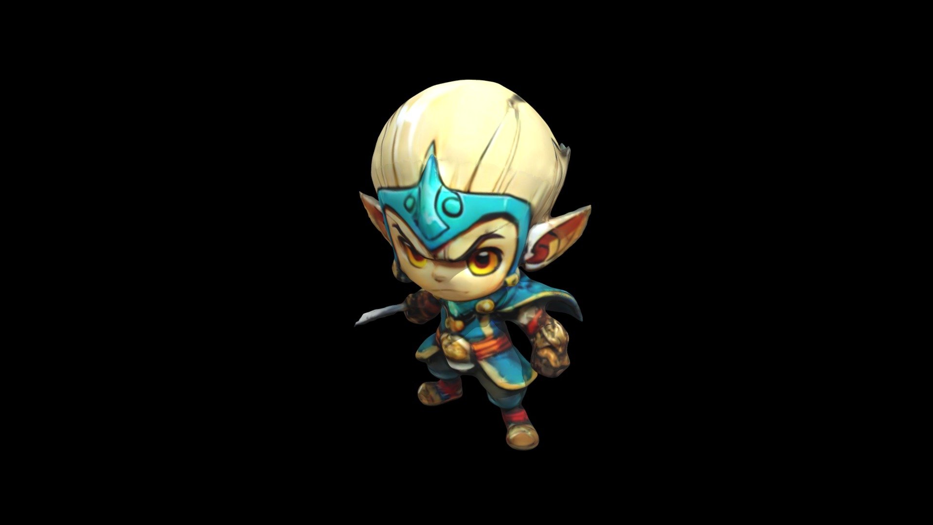 An illustration of a young elf warrior with whit - Download Free 3D ...