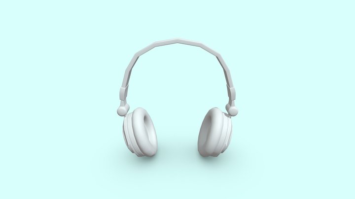 Simple Headphone 3D Model
