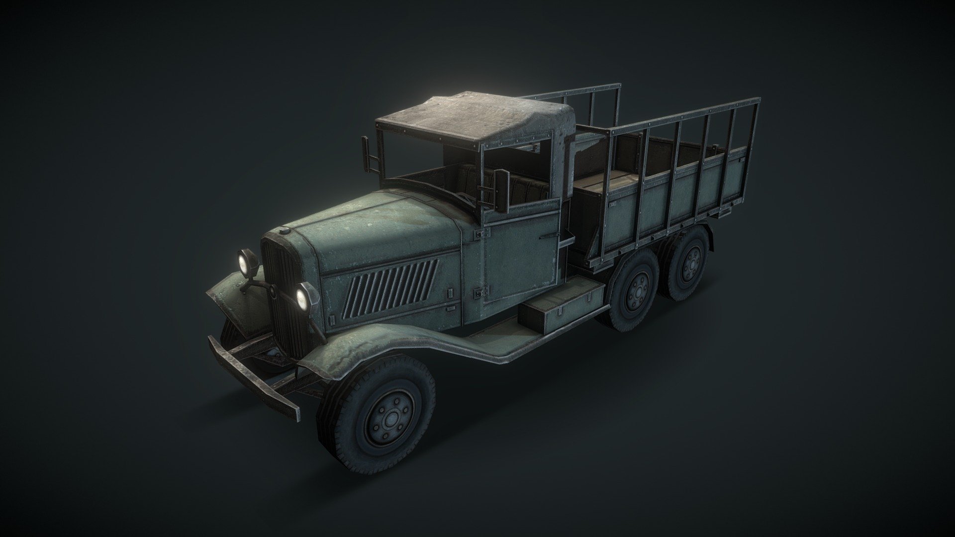 Low poly Type 94 japan truck