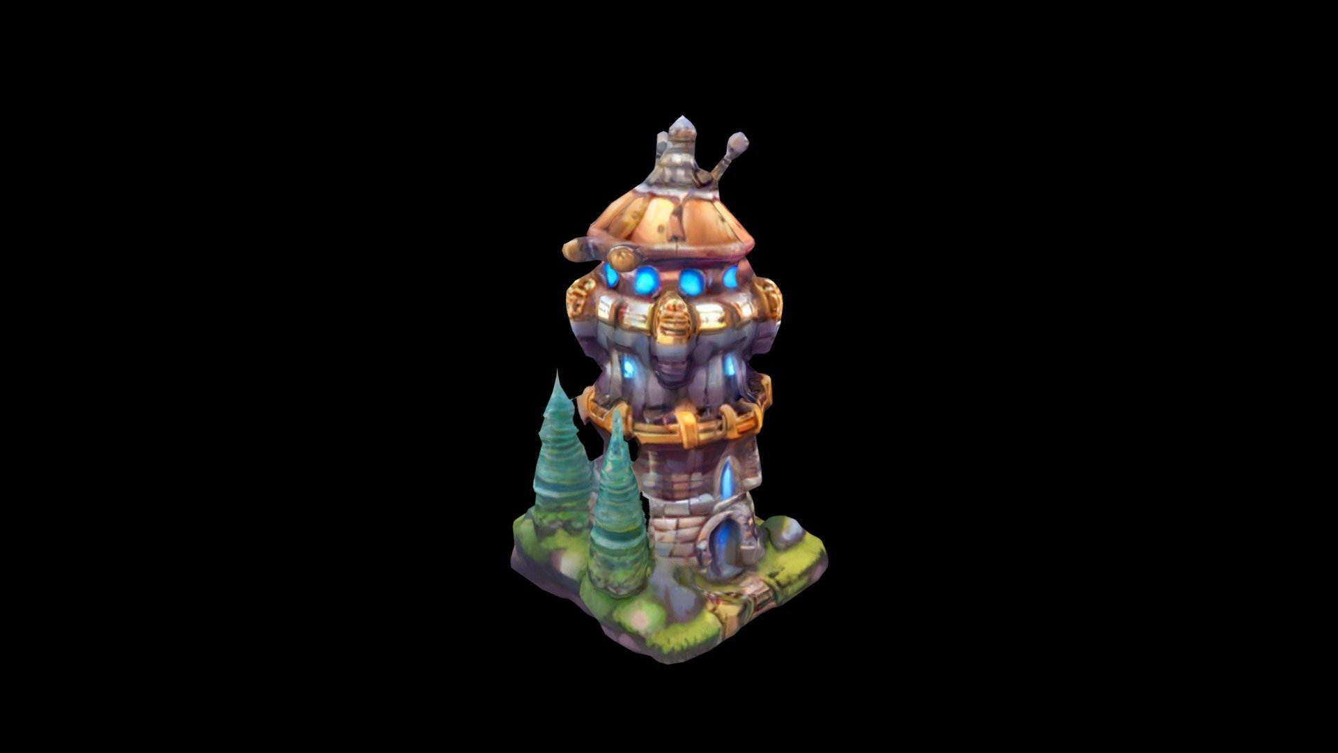 Tower Fall RTS building 155fa0b7-cc63-470a-9111- - Download Free 3D ...