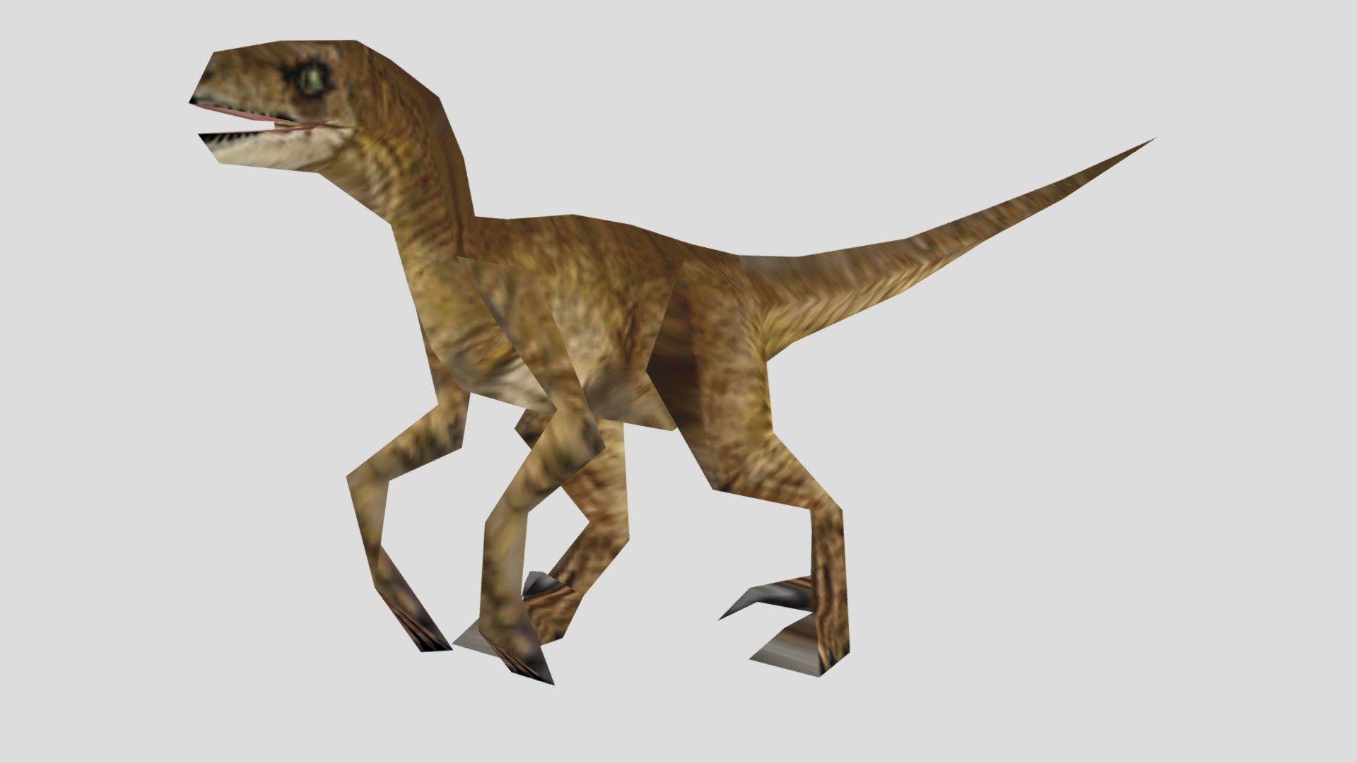 TLW: Jurassic Park(PS1) - Velociraptor 1993 - Download Free 3D model by ...