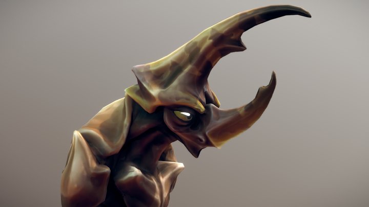 Rhinoceros Beetle 3D Model