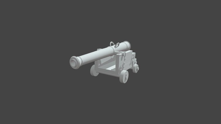 Cannon High Rez 3D Model