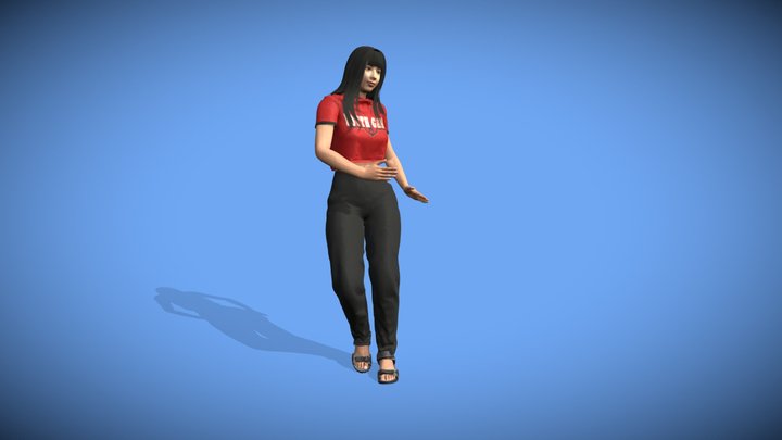 Michelle Dancing 3D Model