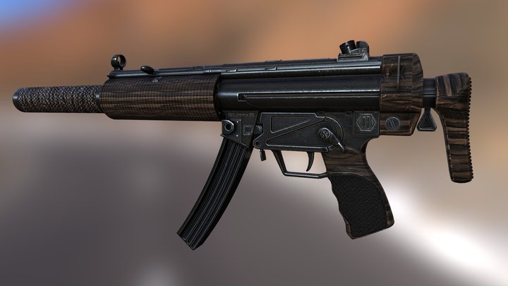 MP5-SD | Dunewalker 3D Model