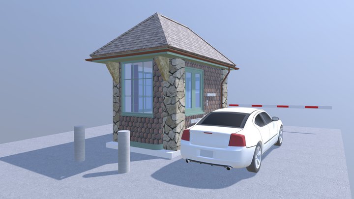 Tuxedo park traffic booth 3D Model