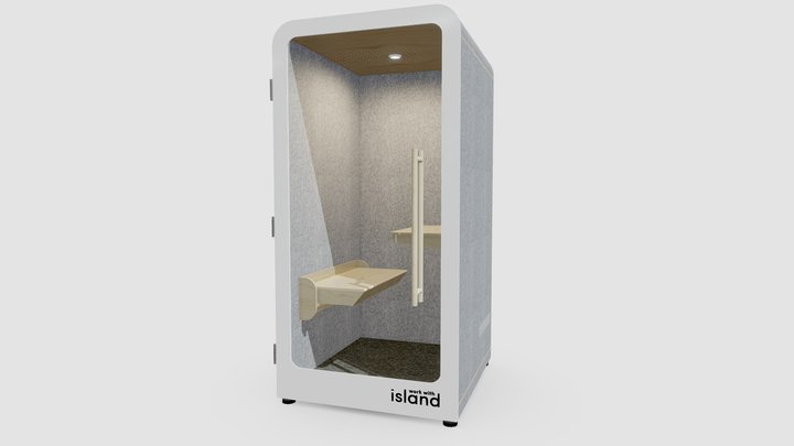 Island Phonebooth 3D Model