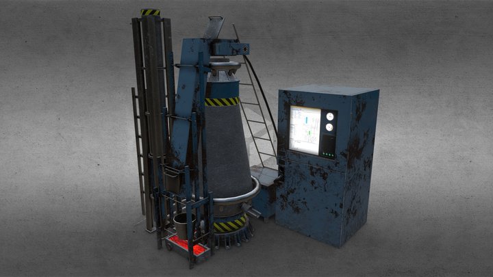 Blast Furnance 3D Model