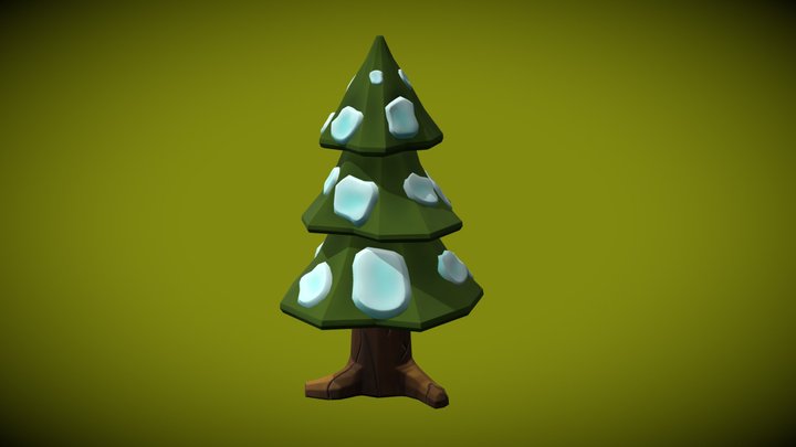 Stylized Tree for game 3D Model
