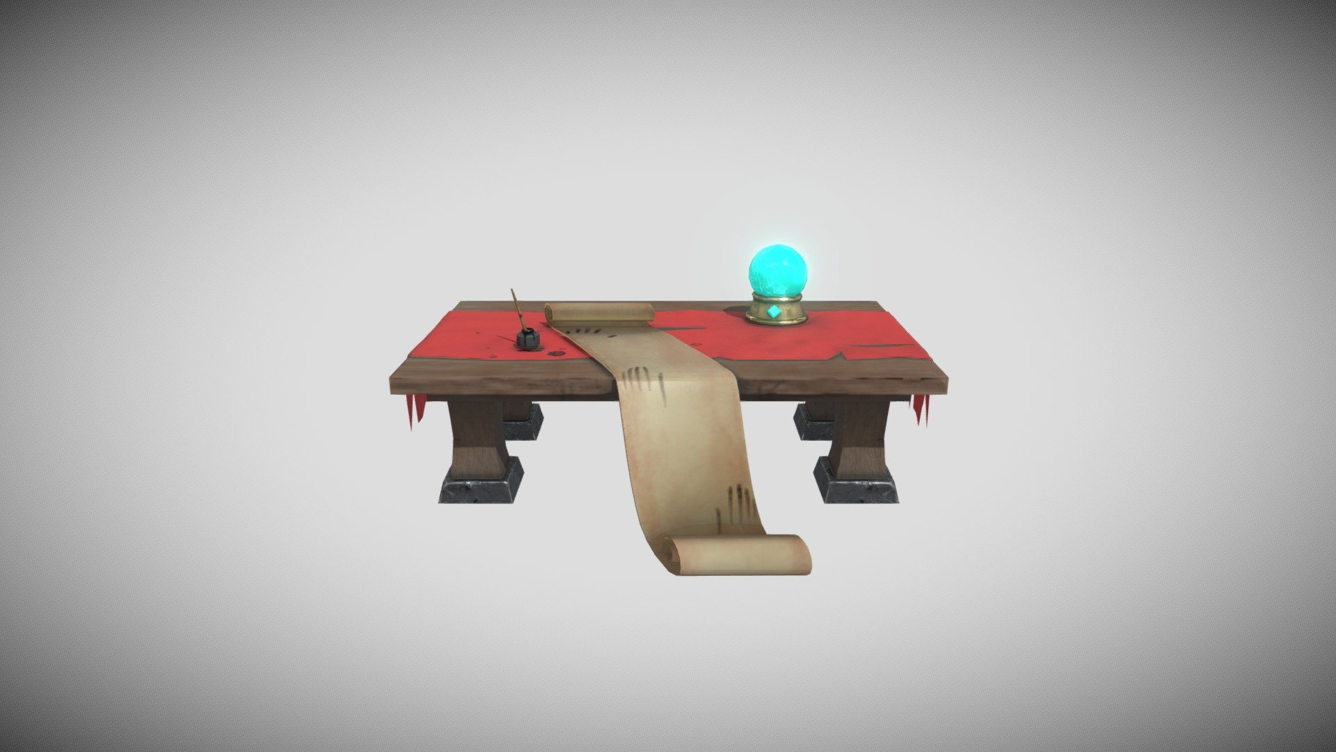 Medieval Table - 3D model by Nancy.Rojas [9610b08] - Sketchfab