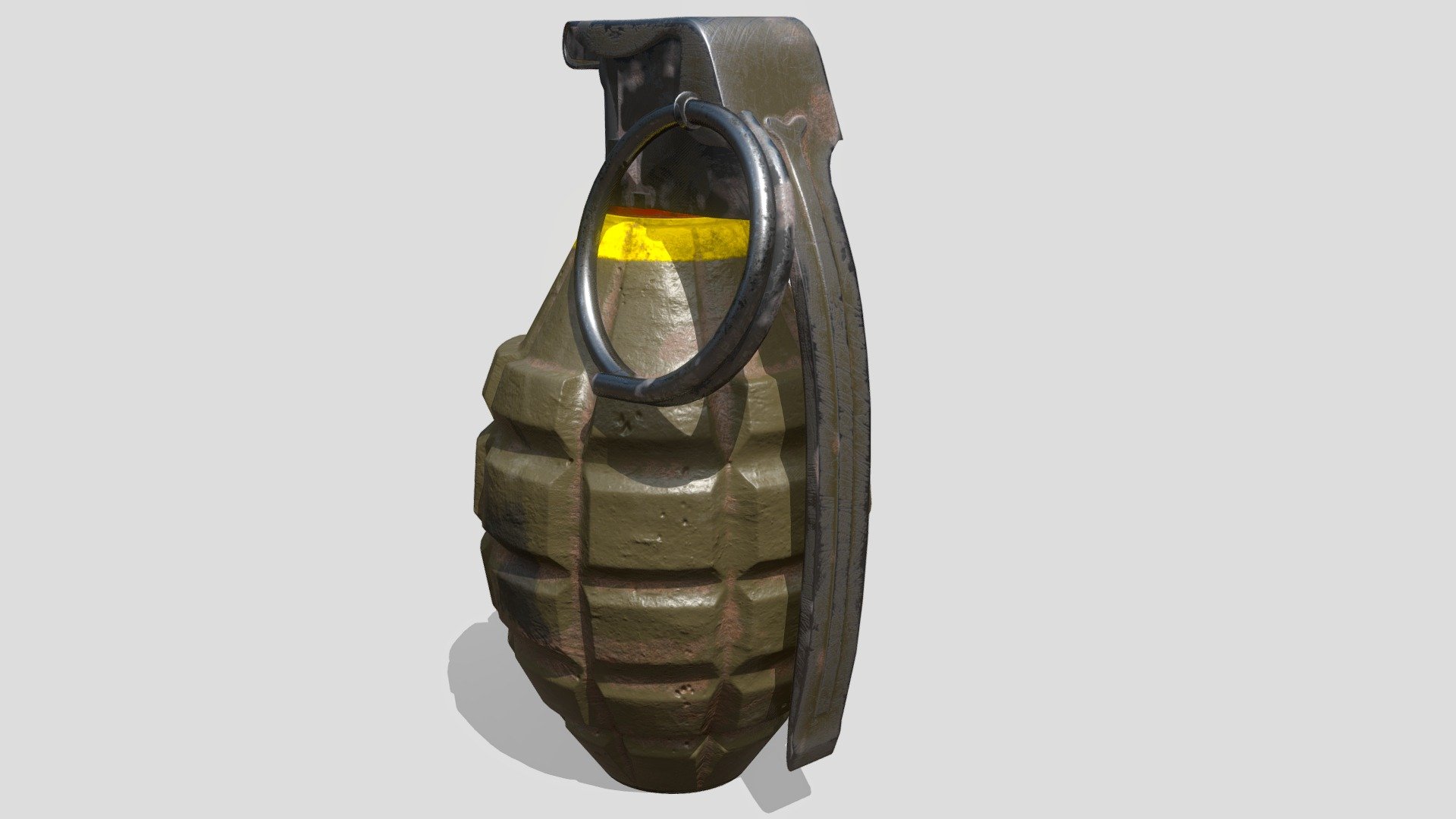 Pineapple Grenade With 4k Textures