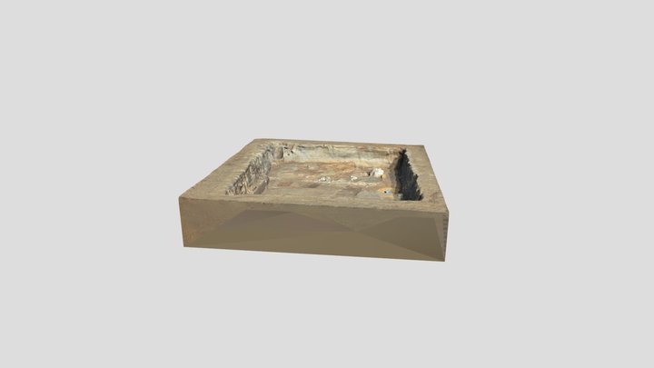 浜松城　二の丸御殿枯山水庭園遺構 3D Model