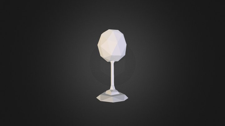 VERRE  A VIN ORIGAMI  3D Model