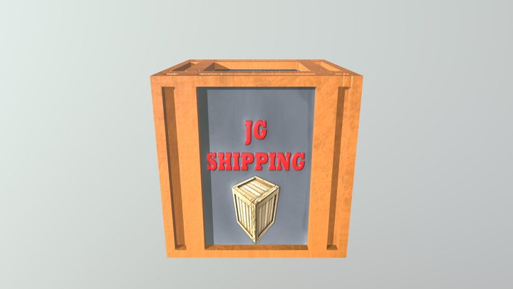Wooden Box 3D Model