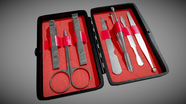 Manicure Set 8 in 1 3D Model