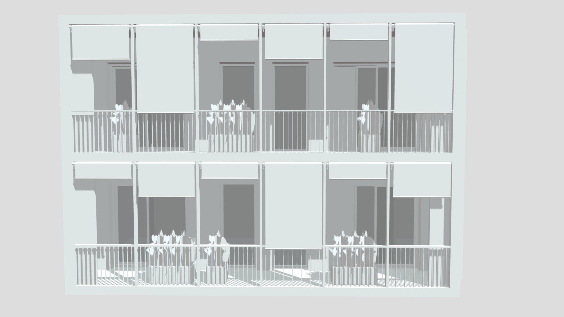 modelo de balcon sin texturas - 3D model by @renzodisi (@renzodisi ...