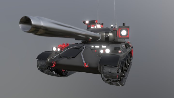 Tanque de guerra 3D Model