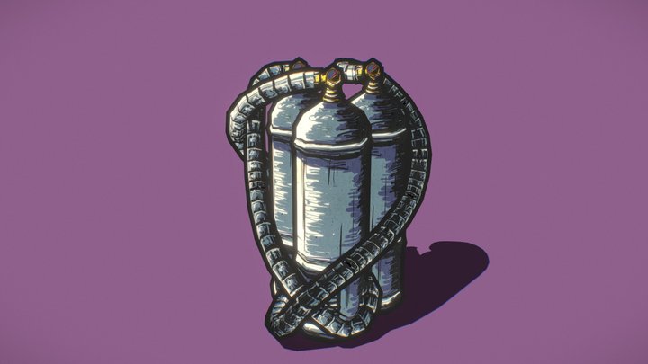 Oxygen Bottles – Free 3D Model STL