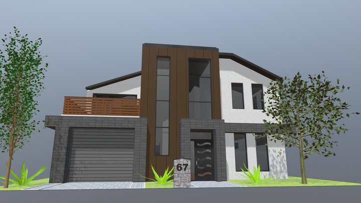 Modern House 05 3D Model