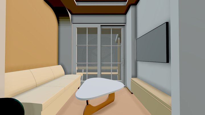 Knockdown Japaness House_3D_New Version 3D Model
