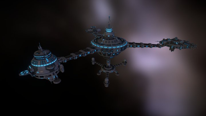 Tenebre Space Station 3D Model