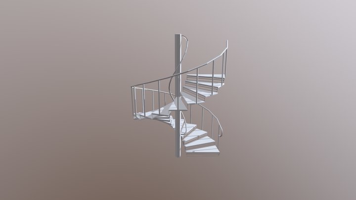 Spiral Staircase 3D Model