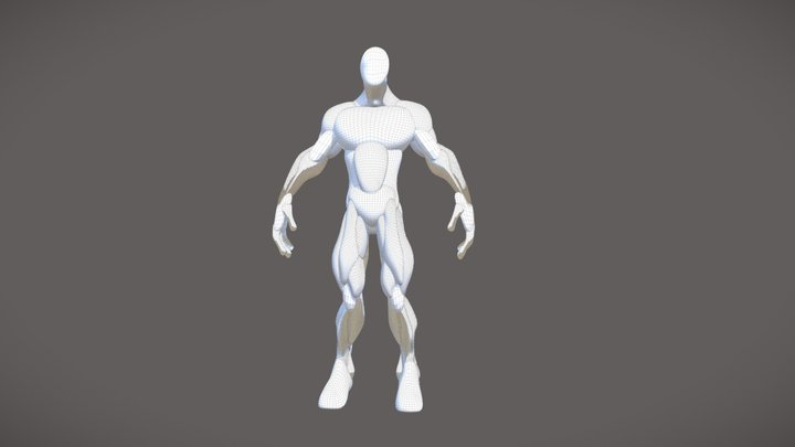 Stylized Base Male Practice 3D Model