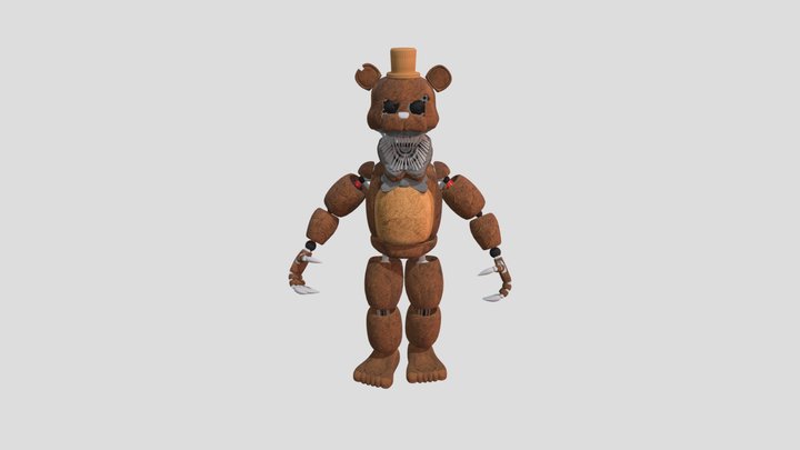 Nightmare Sinister Freddy V2 3D Model