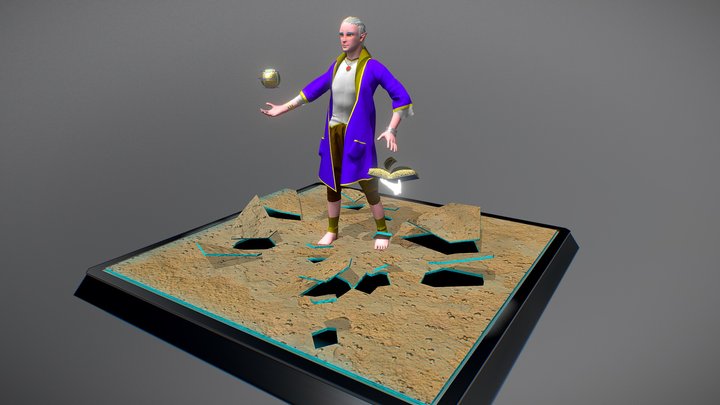 Mage Elf, (quick character creation) 3D Model