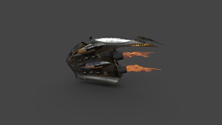 Space Ship Concept 3D Model