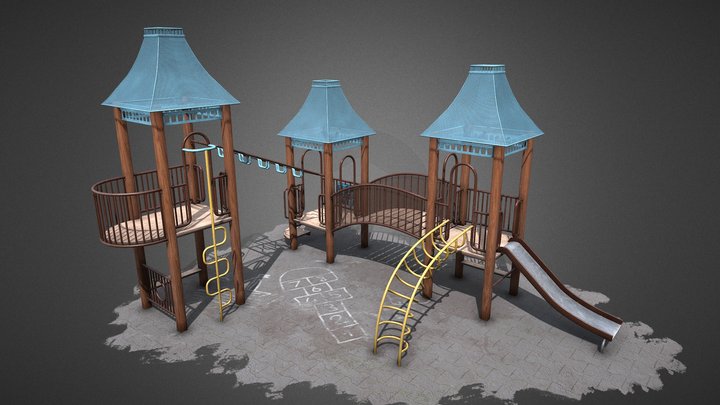 Madison Square Park Playground 3D Model