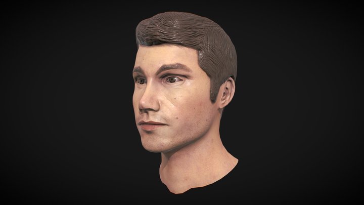 Dylan O'Brien Head Bust 3D Model