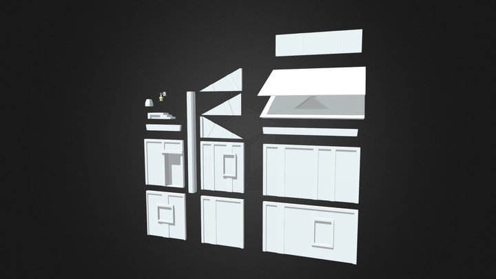 Modular Buildings 3D Model