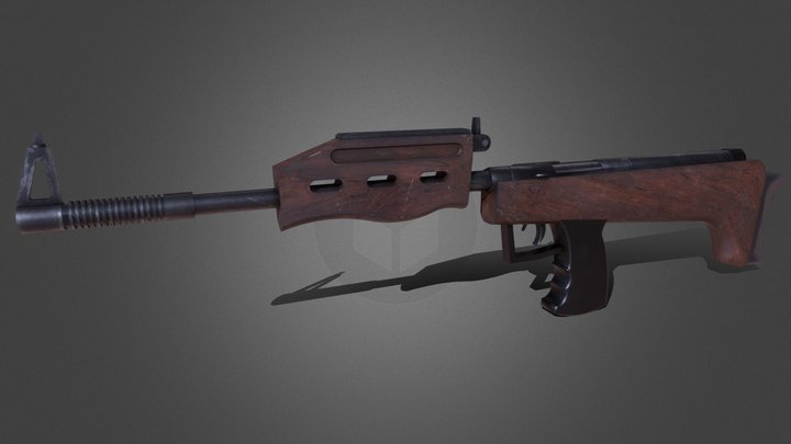 QB57 Air rifle 3D Model