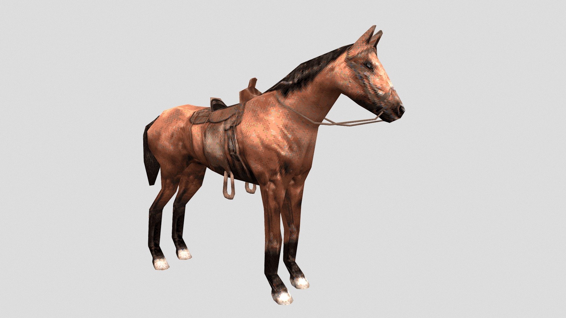 PS1 Style Animal - Horse - 3D model by AaronMYoung [9619888] - Sketchfab