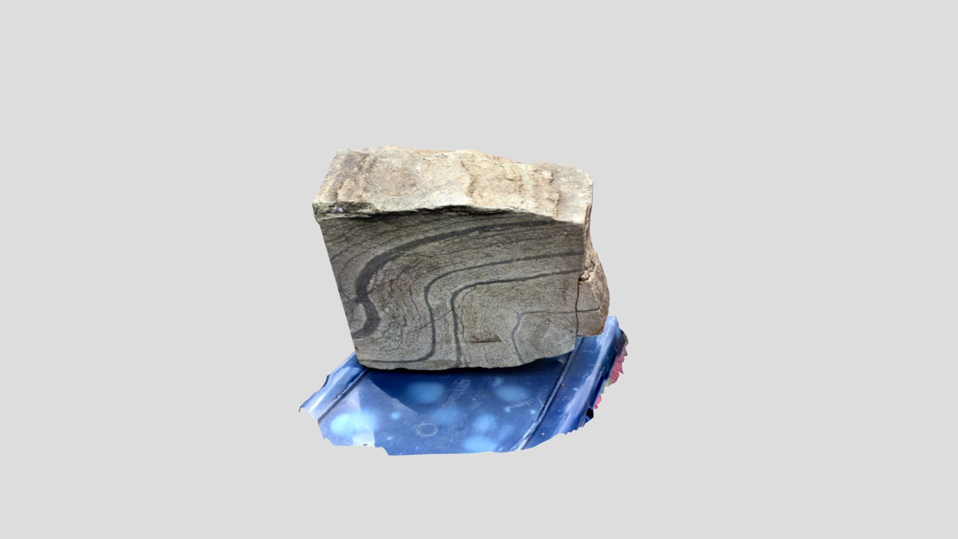 Vishnu Schist with fold